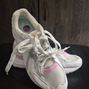Puma White and Pink Athletic Shoes